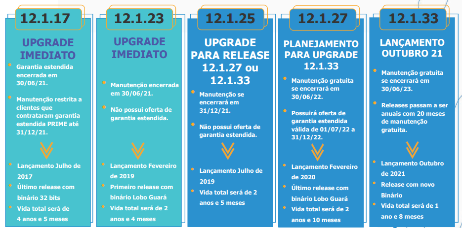 Upgrade Releases Totvs ERP